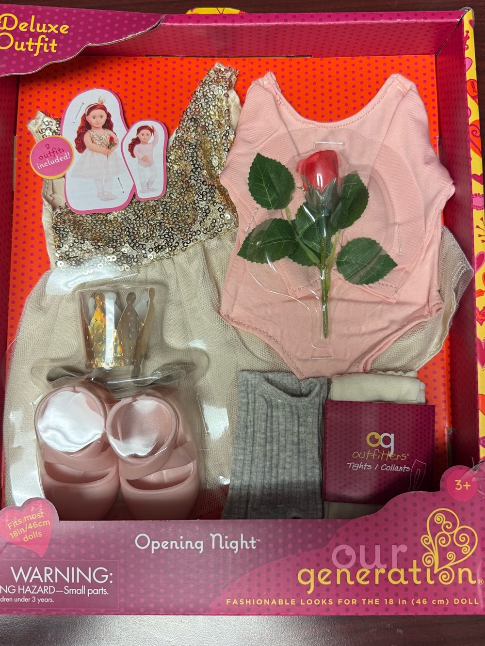 Our Generation "Opening Night" Ballet Doll Outfits & Accessories Set- NEW